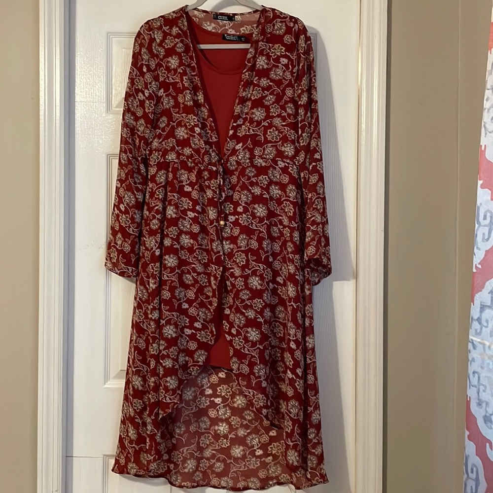 Cure dress and duster combo.